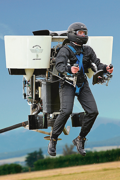 Mochila que permite volar, de Martin Jetpack.