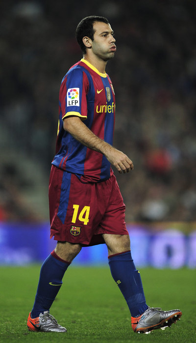 Mascherano, durante un partido.