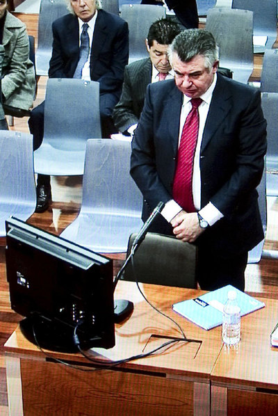 Juan Antonio Roca, durante su declaración en la Audiencia de Málaga.