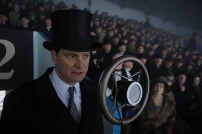 Colin Firth como Jorge VI, en  El discurso del rey. 