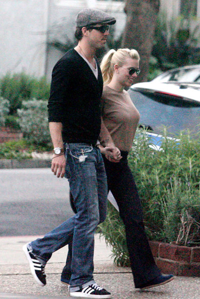 La pareja en el inicio de su relación.