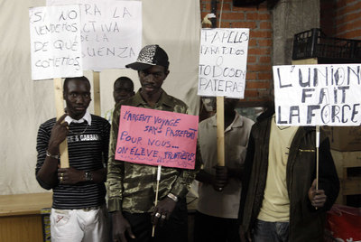 La primera asociación española de  manteros,  cuando se formó, en octubre de 2008.