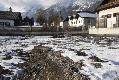 Terreno del hospital de Hall en el que fue descubierta la fosa común.