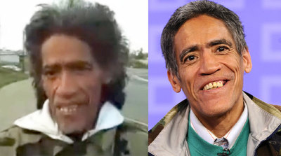 Williams, a la izquierda, en YouTube y, ayer, en una entrevista televisiva.