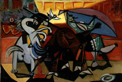  Corrida de toros 1934 , óleo de Pablo Picasso.