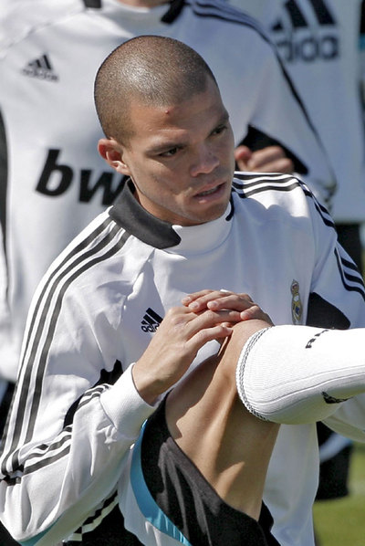 Pepe en un entrenamiento.