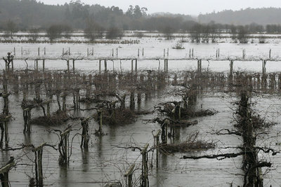 Algunas zonas recogen en tres días la mitad de lluvia que la media anual