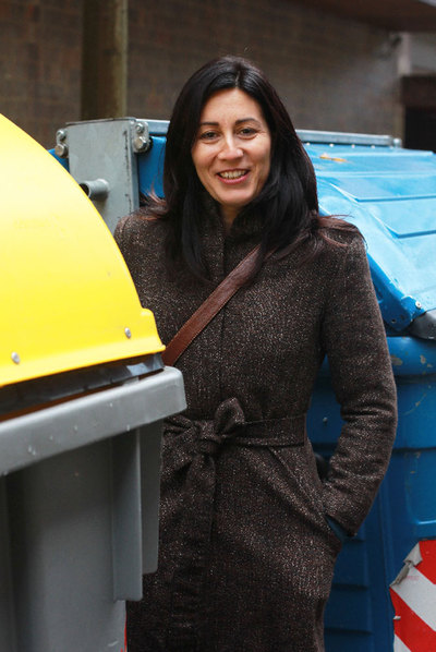 La directora ejecutiva de Greenpeace España, Miren Gutiérrez, en San Sebastián.