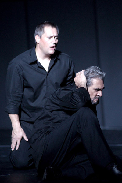 Un momento de la interpretación de  Iphigénie Tauride , ayer en Madrid.