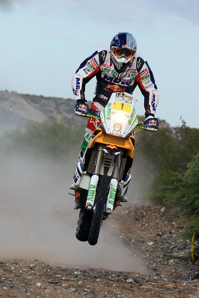 Marc Coma, durante la etapa de ayer.