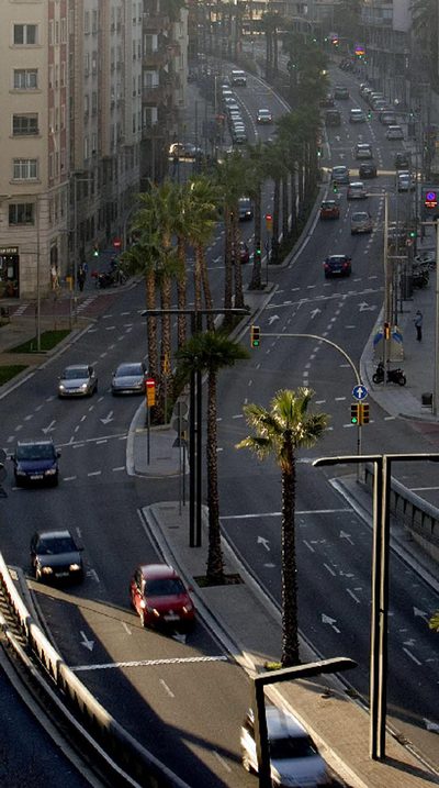 Menos carriles en la ronda del Mig