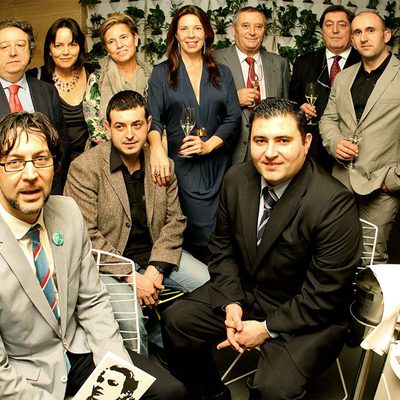 Los premiados por la Academia Valenciana de Gastronomía.