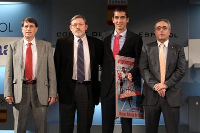 De izquierda a derecha, José María Odriozola, Jaime Lissavetzky, Arturo Casado y Alejandro Blanco.