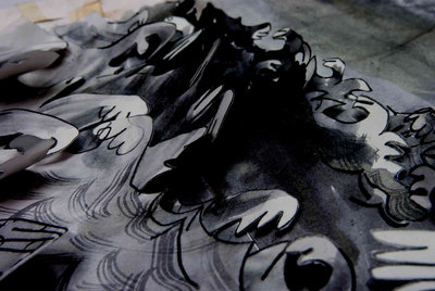  Movimiento,  obra de Cristina Busto que se exhibe en la Sala de Arte Joven de la Comunidad de Madrid.