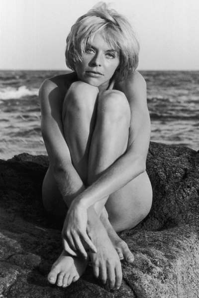 Susannah York, en los años sesenta, en el rodaje de  Duffy. 