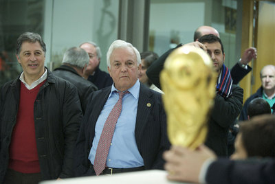 Baltar y sus porteros abrazan la Copa del Mundo