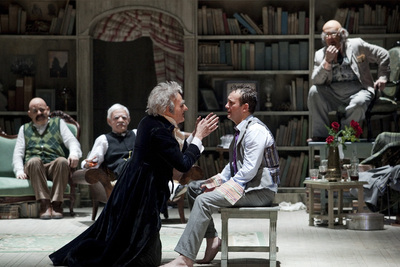 Asier Etxeandia, Daniel Grao, Fernando Soto, José Luis Torrijos y José Luis García Pérez, en  La avería .