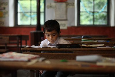 El niño protagonista de  Miel. 