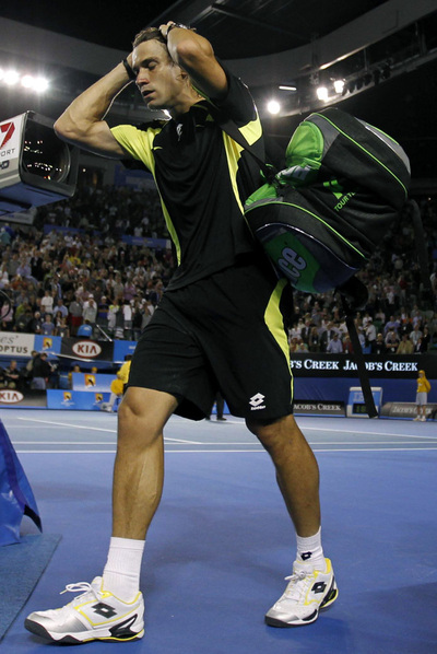 Ferrer lamenta su derrota.