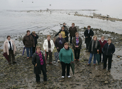 Mariscadoras jubiladas de la cofradía de Pontevedra