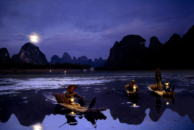 Las montañas de Guilin, al suroeste de China, en la región de Guangxi