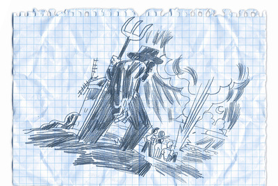 Ilustración de  El silencio se mueve. 