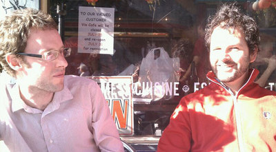 Dushko Petrovich (derecha) y Roger White, autores de  I like your work... 