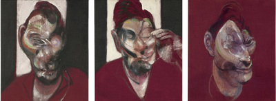  Tres estudios para el retrato de Lucian Freud,  obra de Francis Bacon a subasta en Sotheby's de Londres.