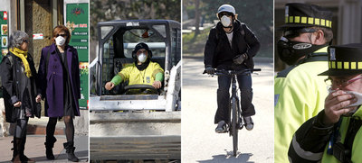 CON MASCARILLA POR MADRID