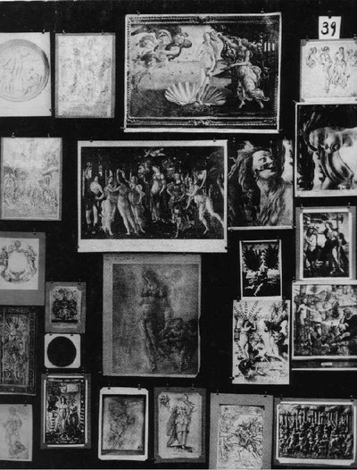 Panel 39 del  Atlas Mnemosyne,  de Aby Warburg.