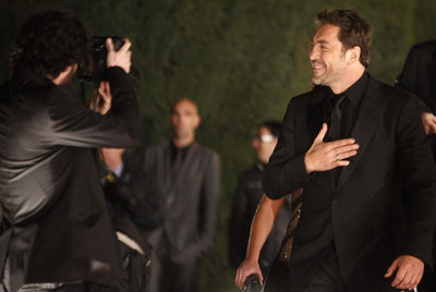 Javier Bardem, a su llegada al Teatro Real para asistir a la ceremonia de los XXV premios Goya.