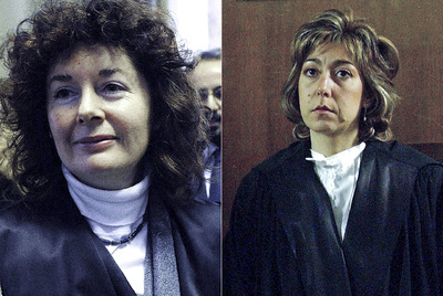 Las magistradas Orsola de Cristofaro (izquierda) y Carmen D'Elia, dos de las tres integrantes del tribunal que juzgará a Berlusconi.