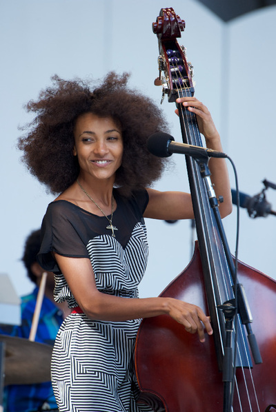 Esperanza Spalding, en el último festival Playboy, en Los Ángeles.