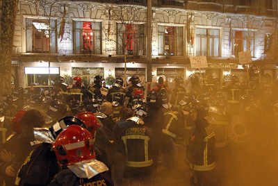 Los bomberos piden la dimisión de Hereu