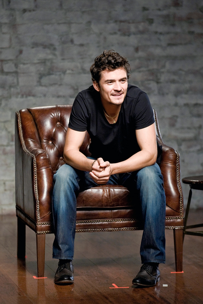 El actor Orlando Bloom, en la elaboración del 'spot' de Boss Orange Man.