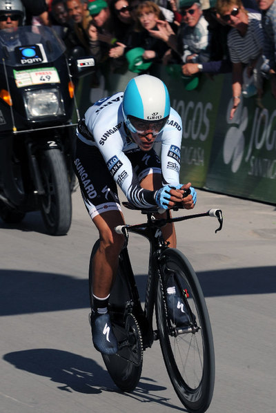 Alberto Contador, ayer.