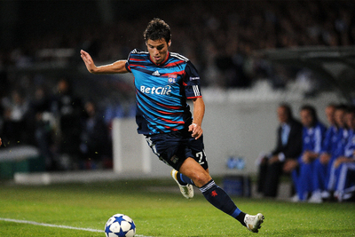 Gourcuff, en un encuentro de la  Champions. 