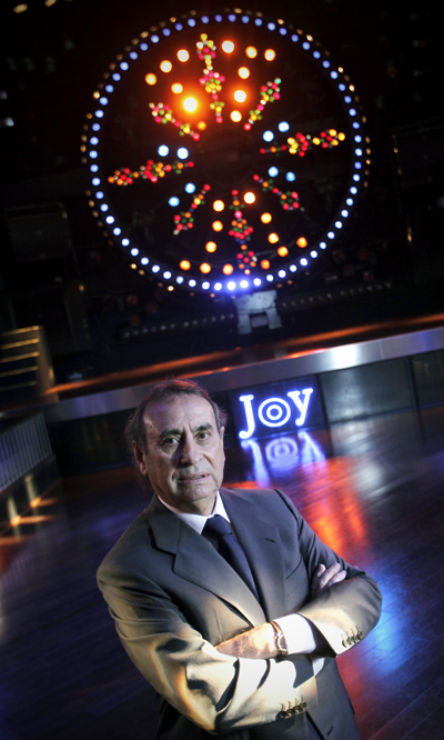 Pedro Trapote, en su sala.