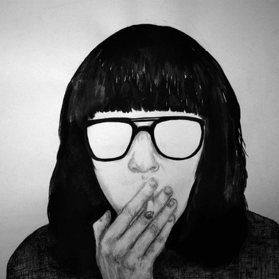  Narciso 7 ,  de Rosana Antolí, uno de los dibujos de la exposición   Soy joven. Me aburro .