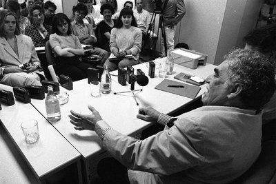 Clase magistral de Gabriel García Márquez en el máster UAMEL PAÍS en 1994.