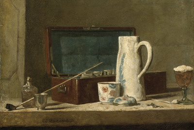  La Tabaquera  (1737), de Chardin.