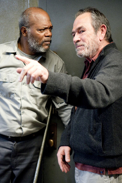 Samuel L. Jackson (izquierda) y Tommy Lee Jones, en  Sunset Limited.  