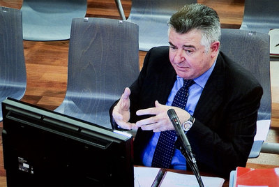Juan Antonio Roca, durante su declaración en el juicio del  caso Malaya .
