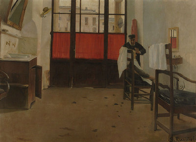  El barberillo de Puigcerdà , 1890, de Santiago Rusiñol.
