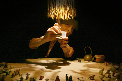 Uno de los ambientes que el espectador descubre en  Oráculos. 