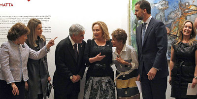 Los Príncipes y Piñera, en la exposición 'Don Qui'