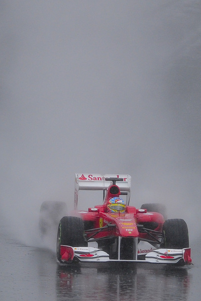 El Ferrari de Alonso.