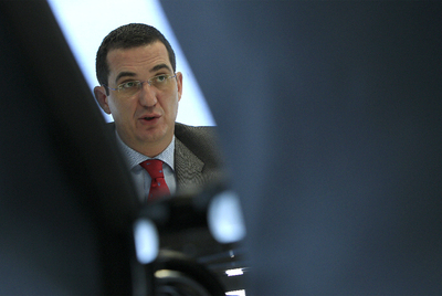 Federico Guillén, presidente de Alcatel-Lucent para España y Portugal, en la sede del grupo en Madrid.