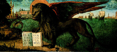  El león de San Marco,  de Carpaccio, una de las obras expuestas en la muestra  La bella Italia.  