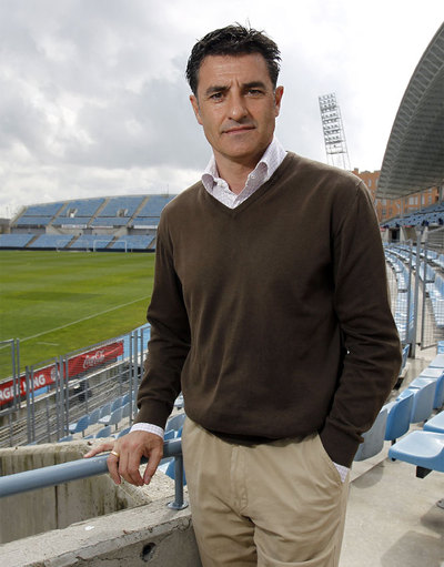 Míchel, en el Coliséum del Getafe.